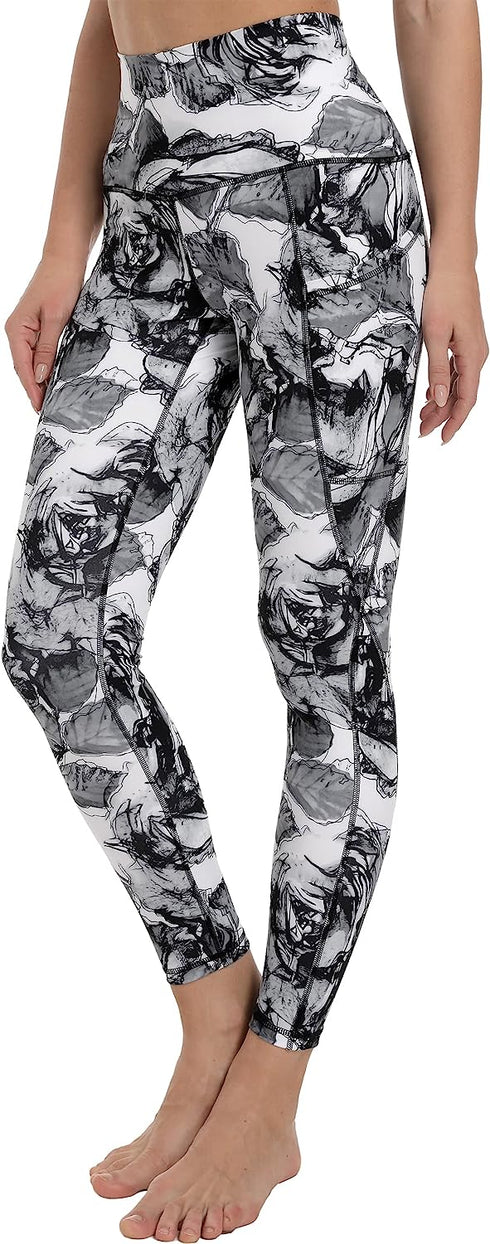 Women High Waisted Stretchy Leggings with Pockets Buttery Soft Workout Yoga Pants